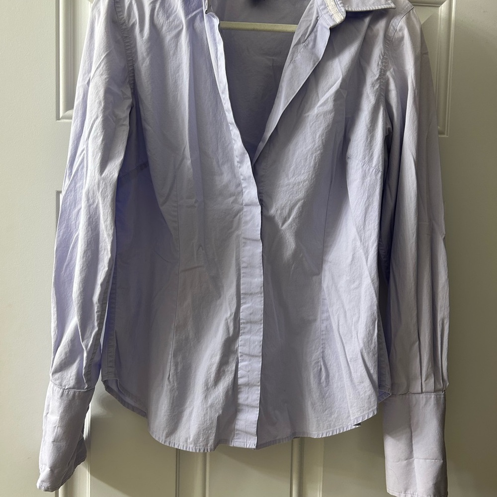 Women's Light purple Button-Up Shirt